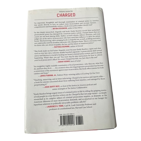 Charged by Emily Bazelon - Red Hardcover Book - Picture 2 of 6